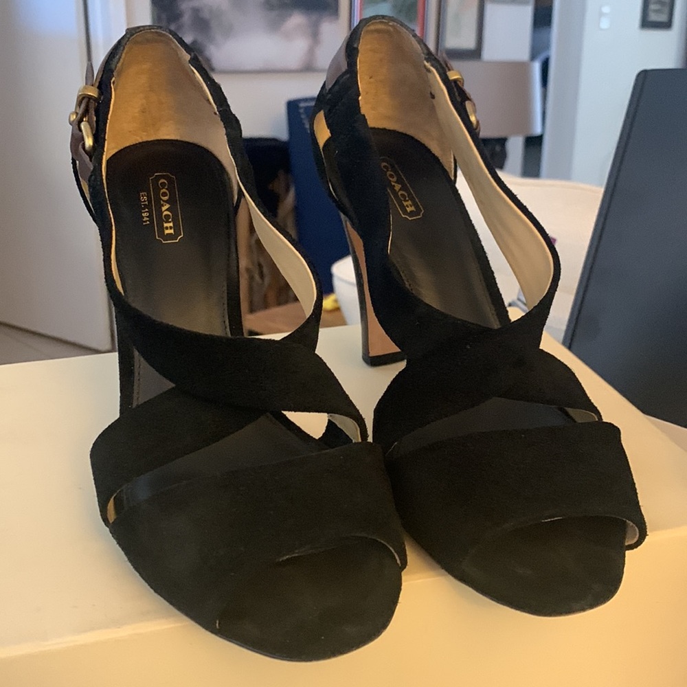 Elegant Suede Sandal from Coach; Size 10 (likely to fit 10-10.5).